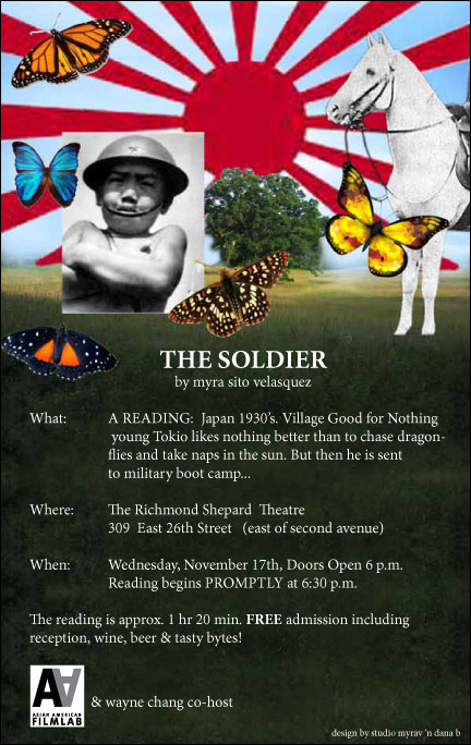 poster for the soldier by myra Sito velasquez